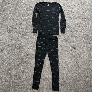 Carter's Black Pajama Set with Positive Sayings Print